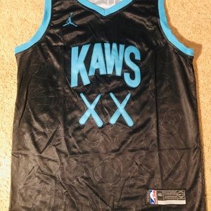 kaws basketball jersey
